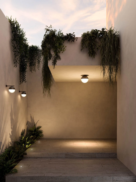 SFERA 291.05 - LED brass outdoor wall lamp by Il Fanale - view 3